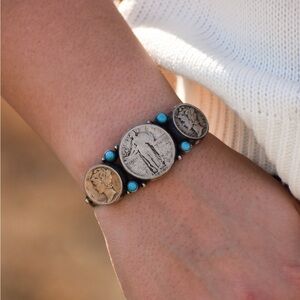 Native Made Liberty Coin Cuff